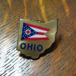 🇺🇲 Ohio State Flag Vintage Lapel Pin